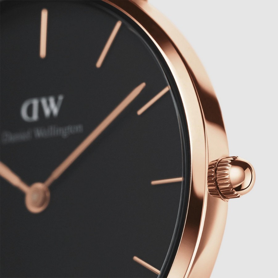 Đồng Hồ Dw Daniel Wallington Petite Dover Nữ Trắng Đen